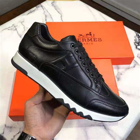 black Hermès Shoes for Men 